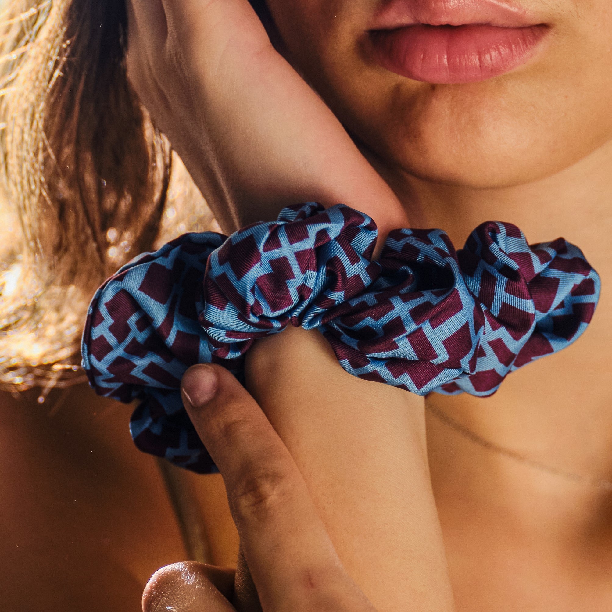 African Silk Scrunchie