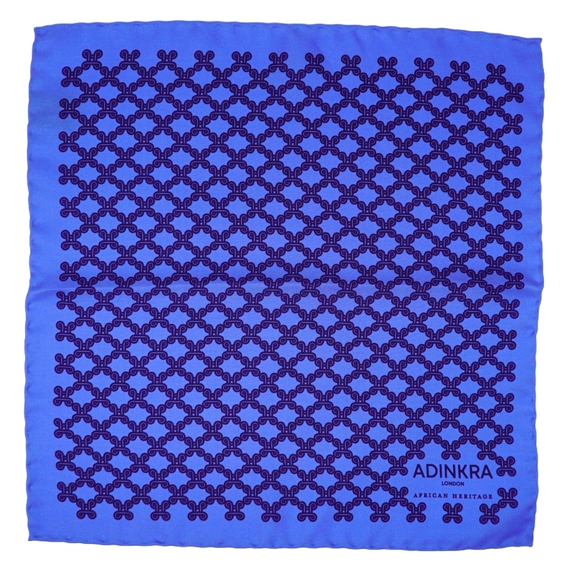 Mpatapo hand-rolled silk pocket square