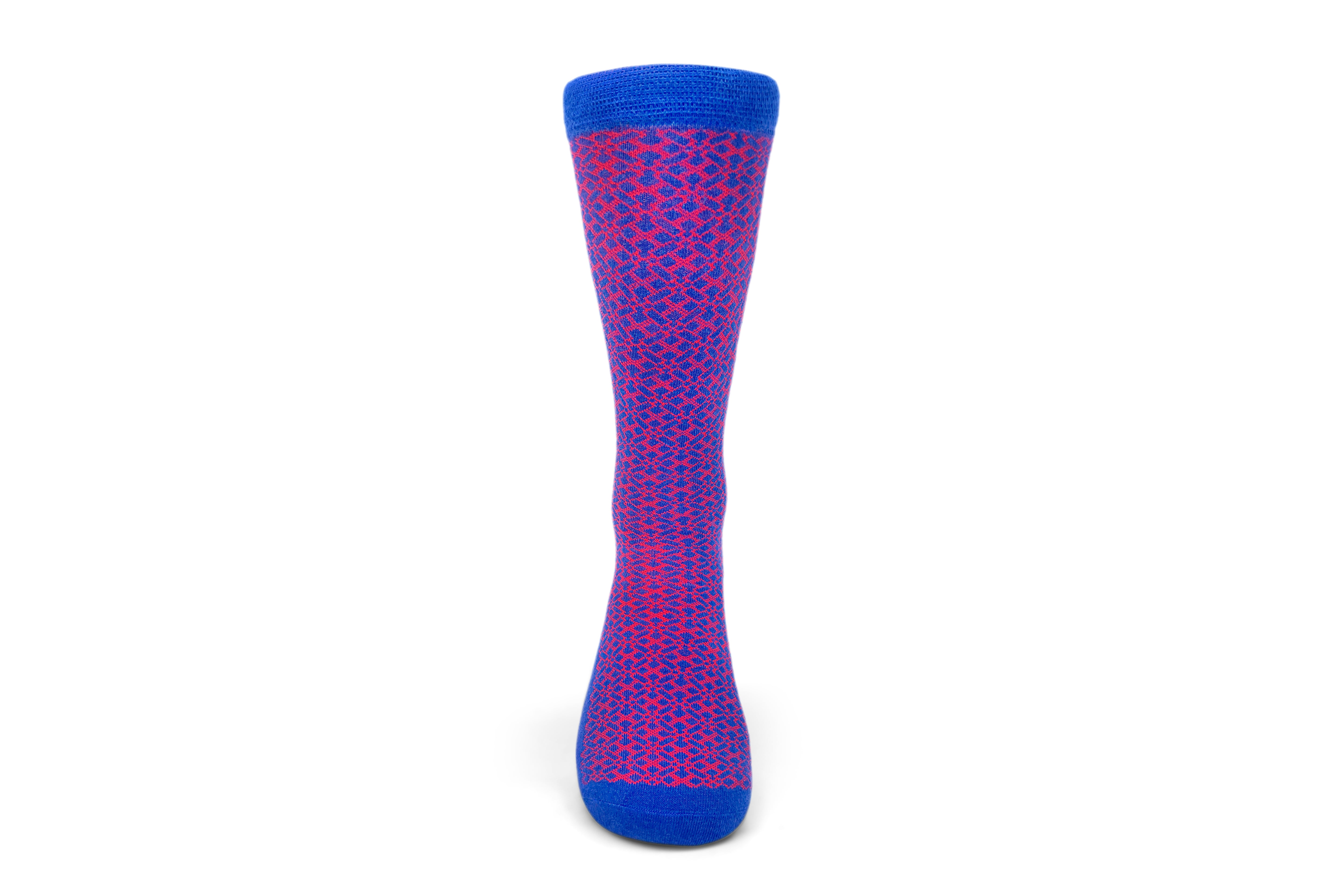 NSAA Combed Cotton Socks (Red on Blue)