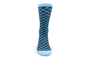 Mpatapo Combed Cotton Socks (Sky Blue on Blue)