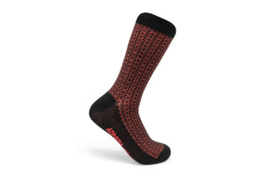 NSAA Combed Cotton Socks (Red on Black)