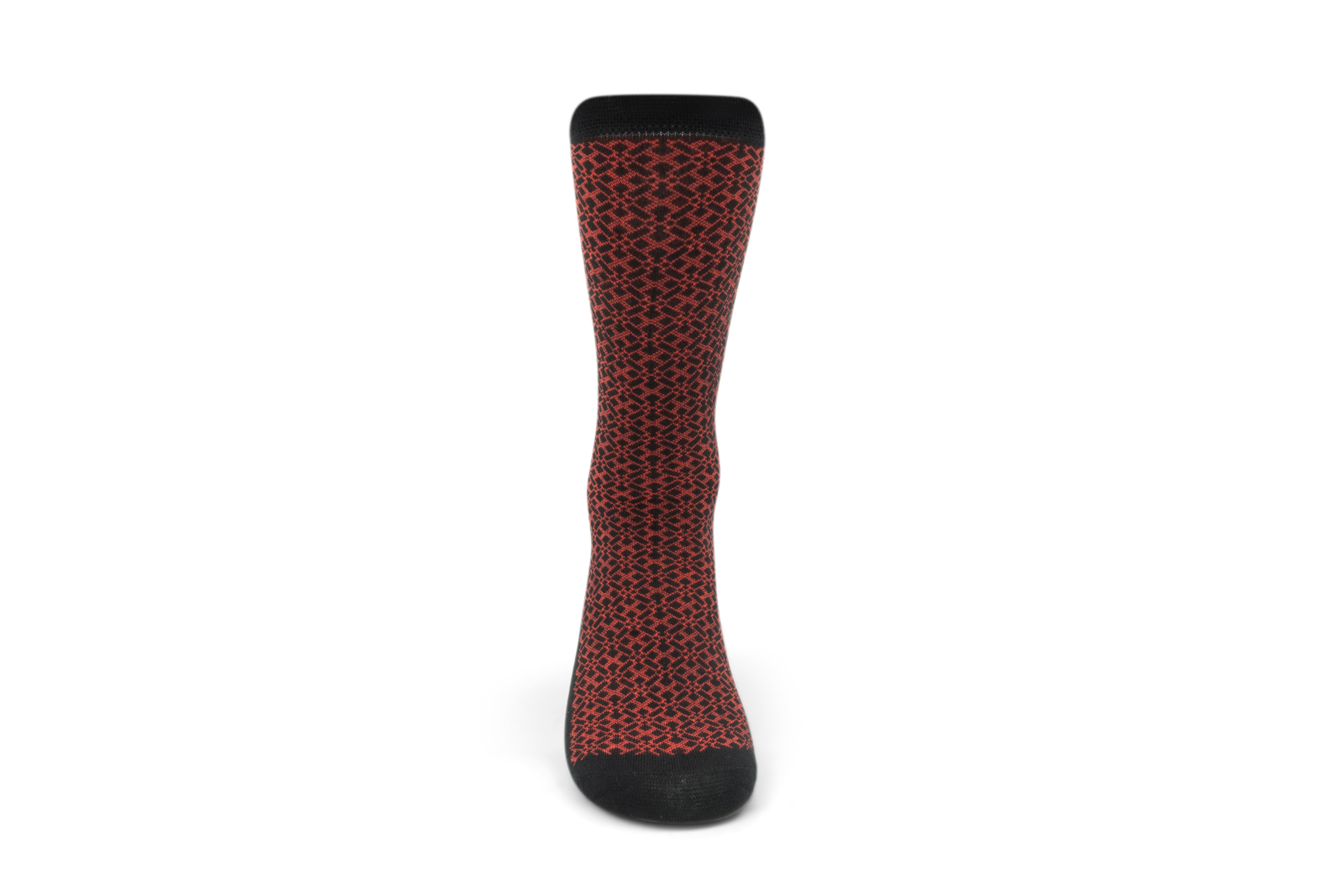 NSAA Combed Cotton Socks (Red on Black)