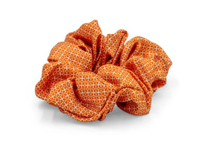 NSAA Silk Scrunchie (Orange on White)