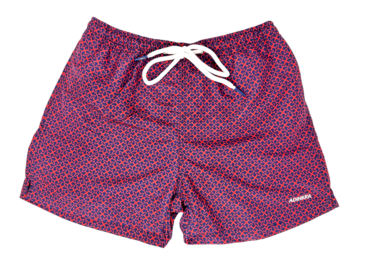 NSAA Swim Shorts (Red on Blue)